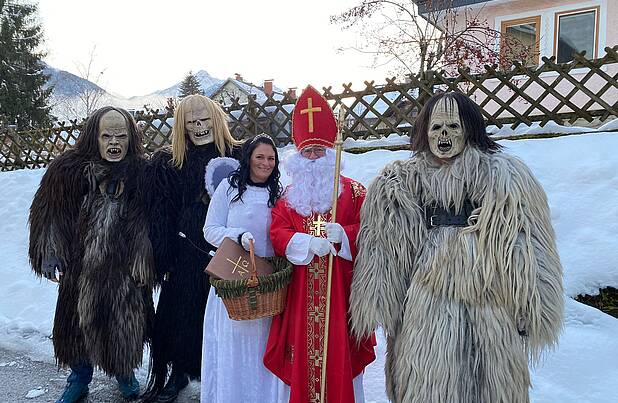 Reißkofel Teufel mit Nikolaus © Reißkofel Teufel