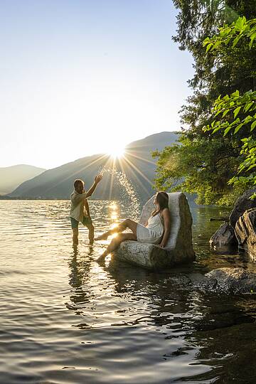 Bank im See © Gert Perauer_MBN Tourismus