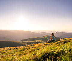 Nockberge beim Sonnenuntergang © Kärnten Werbung - Michael Stabentheiner