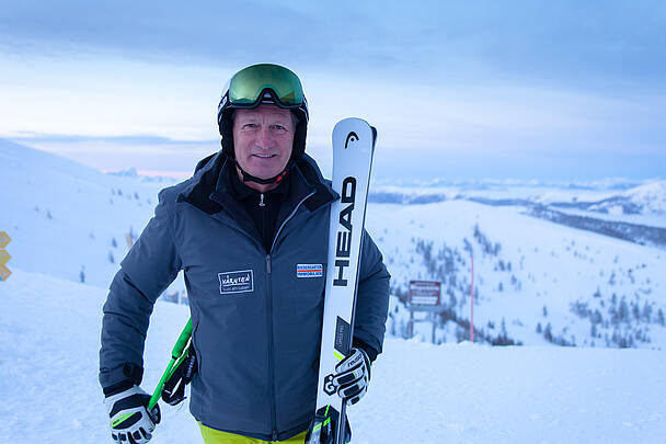 Die Skipiste mit dem Skikaiser Franz Klammer erkunden © Mathias Prägant_MBN Tourismus