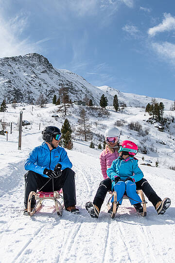 Rodeln auf der Heidi Alm© Christoph Rossmann_MBN Tourismus