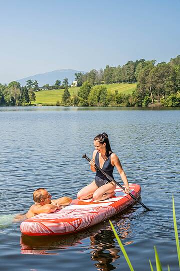 Stand Up paddeln am Maltschacher See © Franz Gerdl _MBN Tourismus