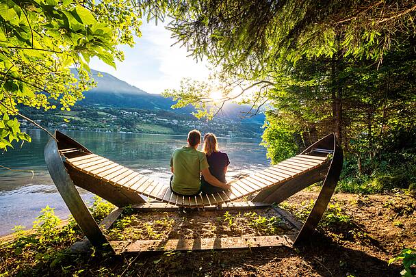 Ein atemberaubender Blick auf den Millstätter See vom Via Paradiso Wanderweg © Gert Perauer_MBN Tourismus