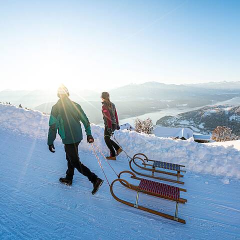 Rodeln am Millstätter See © Gert Perauer_MBN Tourismus