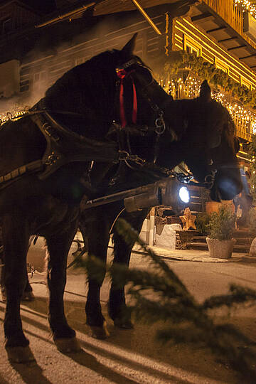 Romantische Pferdekutschenfahrten am Alpinen Thermen-Advent © Mathias Prägant_MBN Tourismus