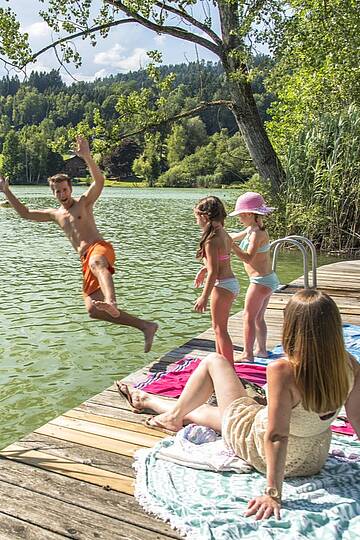 Maltschacher See mit der ganzen Familie © Franz Gerdl _MBN Tourismus