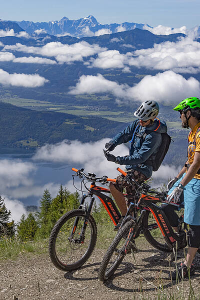 Mit dem E-Bike bis über dei Wolken ©Reuther_MBN Tourismus