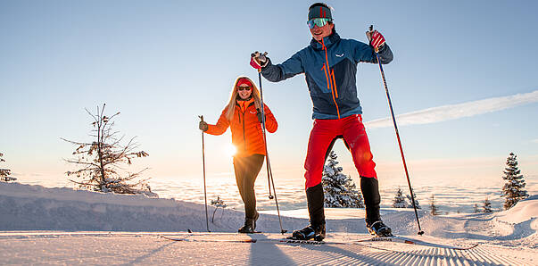 Abseits der Piste langlaufen © Christoph_Rossmann_MBN Tourismus