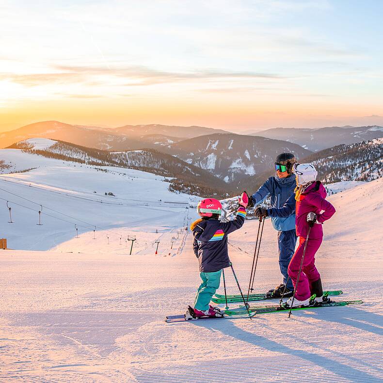 Skiurlaub mit Kindern am Falkert © Christoph Rossmann_MBN Tourismus