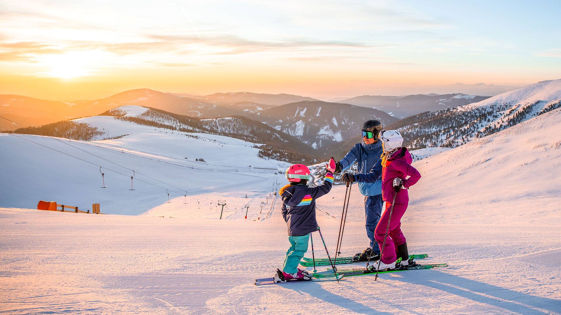 Skiurlaub mit Kindern am Falkert © Christoph Rossmann_MBN Tourismus