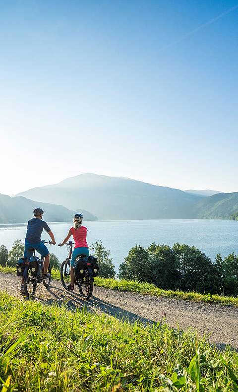 Radweg Seen Schleife am Millstätter See Radfahren um die Seen Schleife © Mathias Prägant_Kärnten Werbung