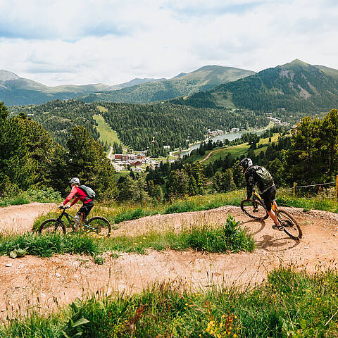 Kornock Flowtrail im Sommer © Daniela Ebner_Turracher Höhe