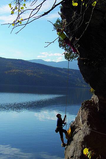 Klettern in Döbriach © Steve Haider_MBN Tourismus