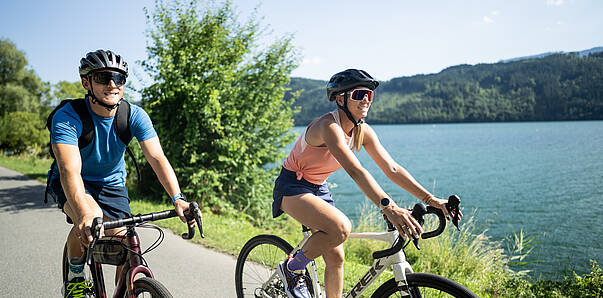 Radfahren um den Millstätter See im Sommer mit Familie © Gert Perauer_MBN Tourismus