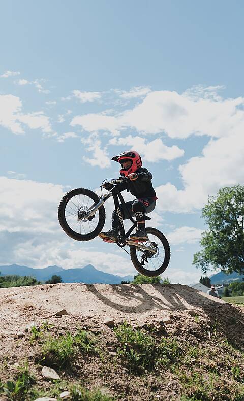 Radfahren mit Familie im Bikepark in Seeboden © Daniela Ebner_MBN Tourismus