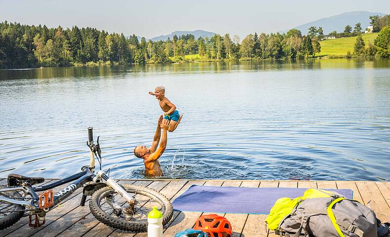 Baden mit der ganzen Familie am Maltschacher See © Franz Gerdl _MBN Tourismus